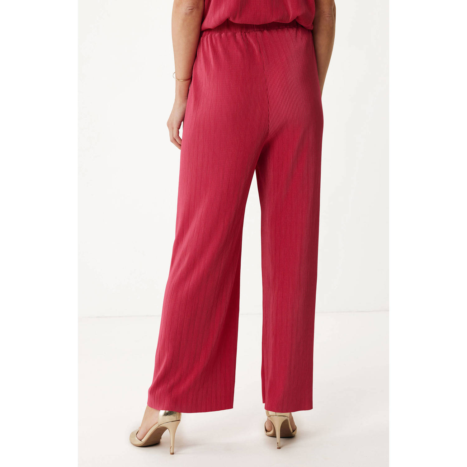 Mexx straight high waist palazzo broek