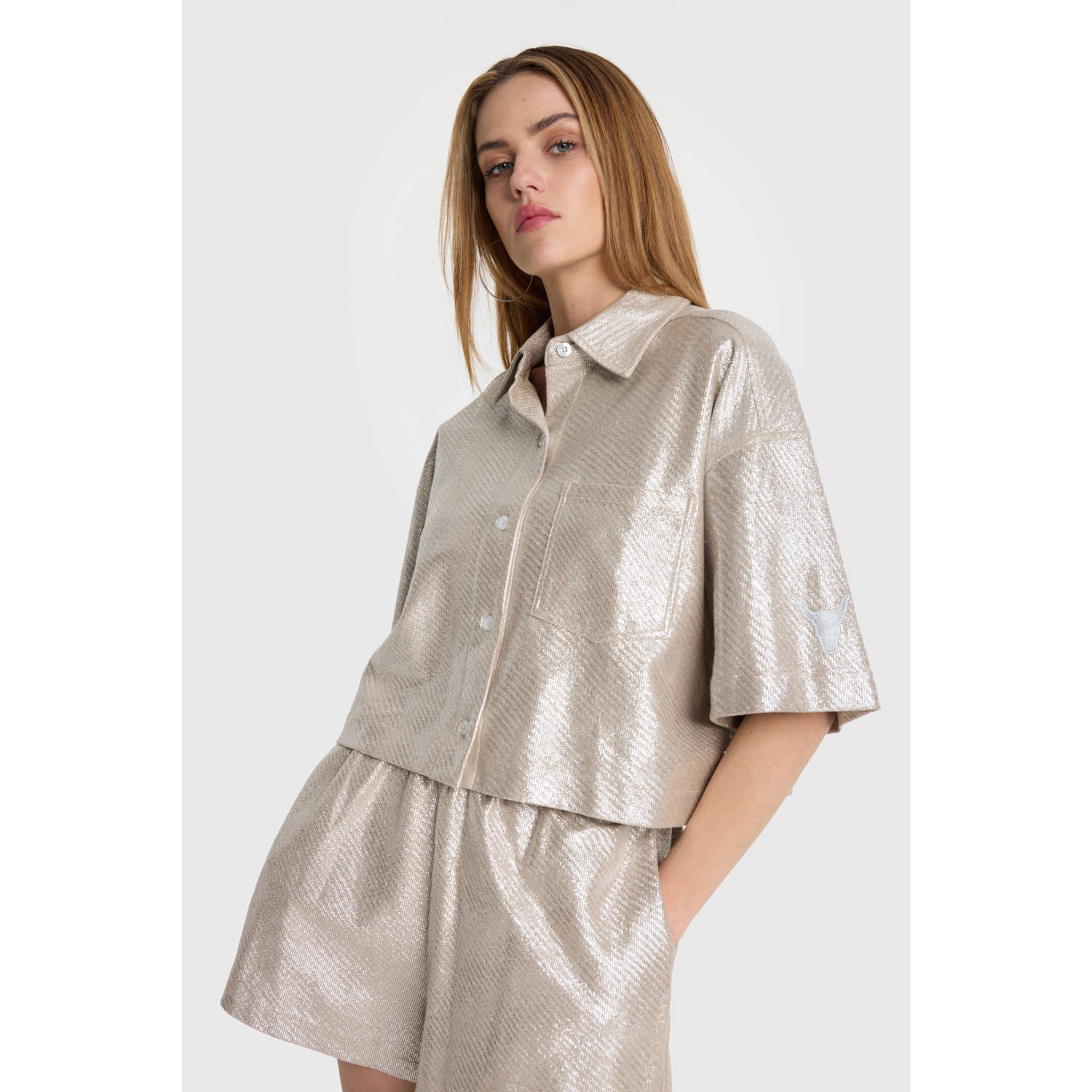 Alix the Label blouse champagne