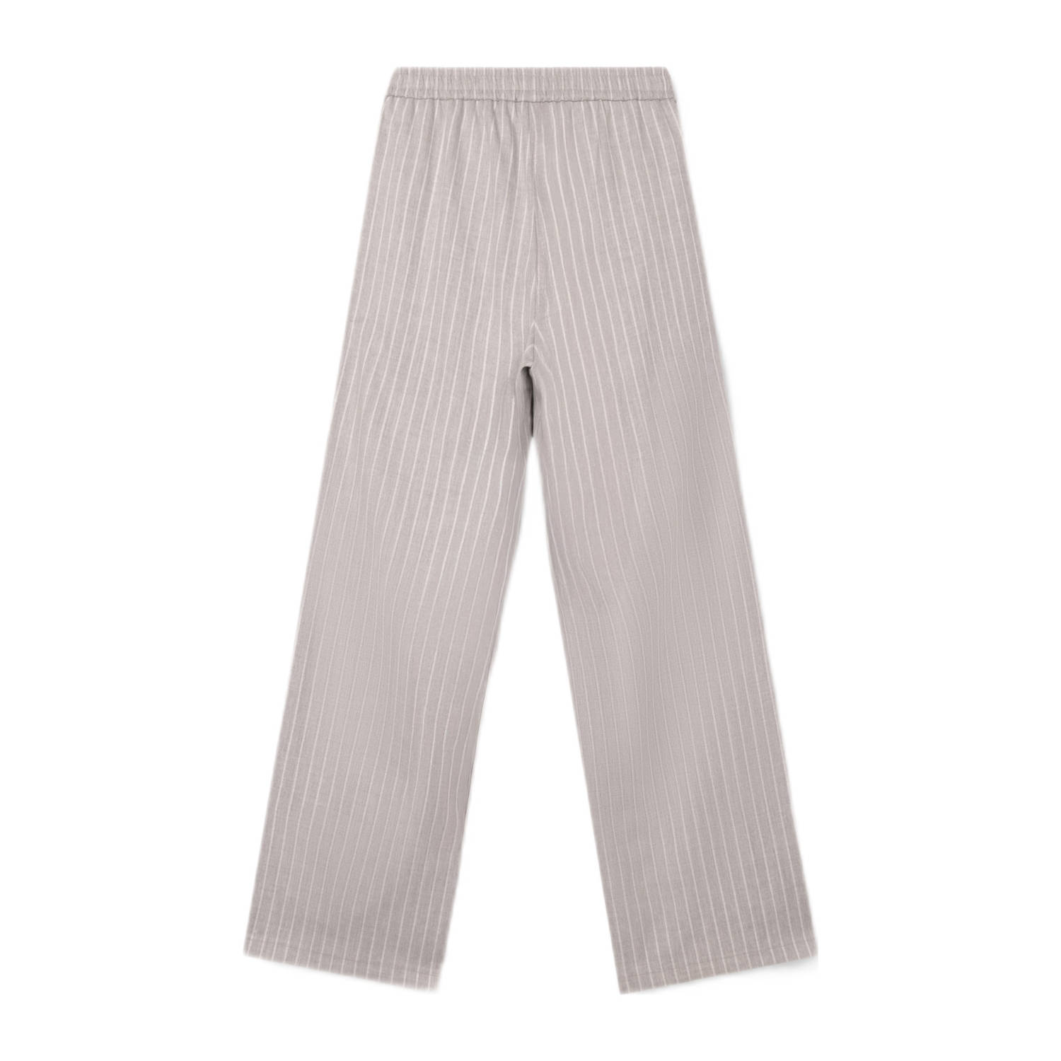 Alix the Label wide leg regular waist broek grijs