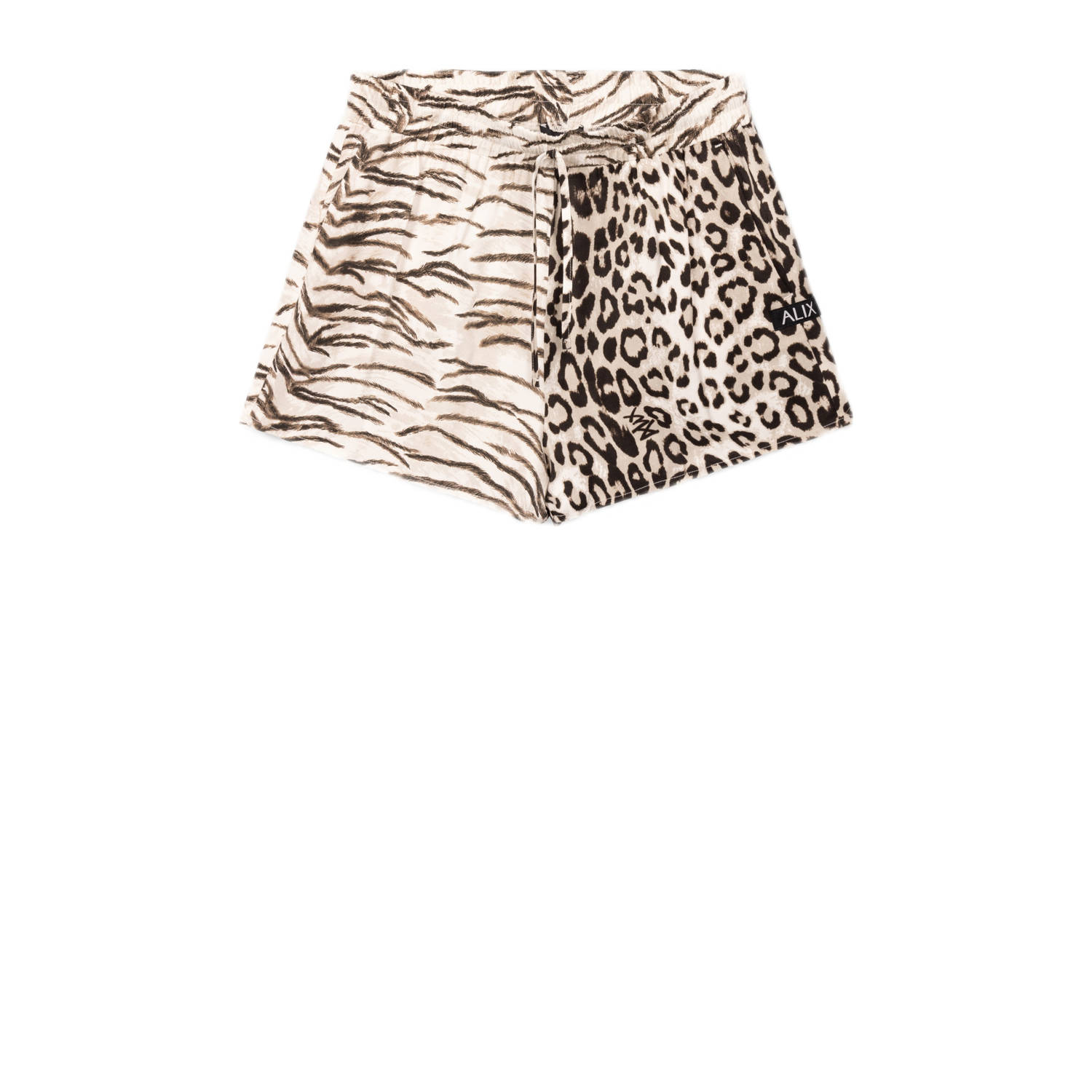 Alix the Label wide leg regular waist casual short bruin