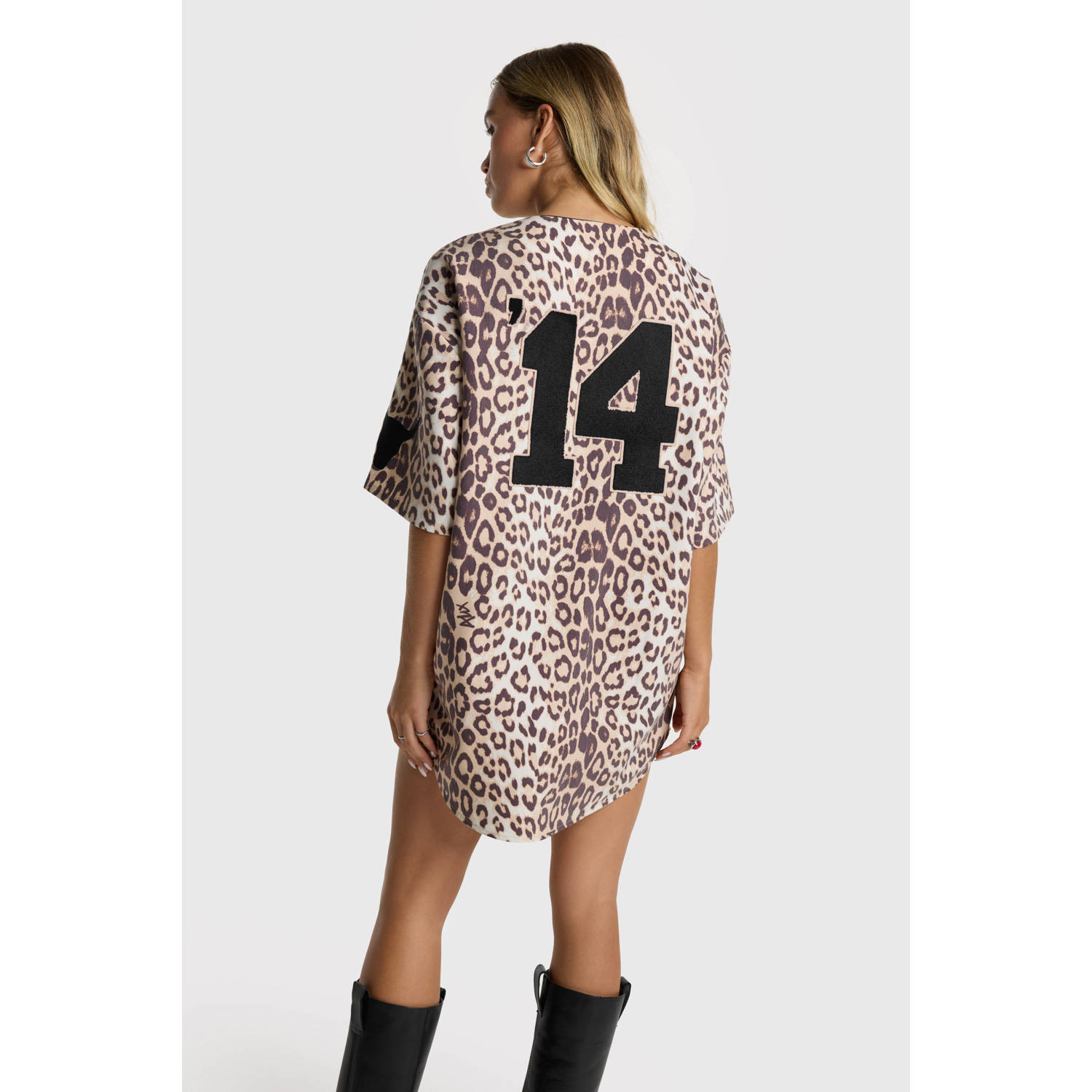 Alix the Label blousejurk bruin