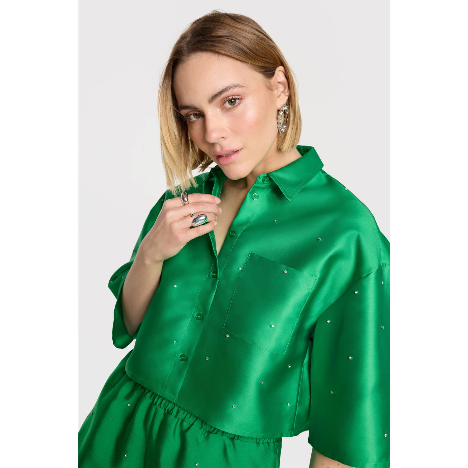 Alix the Label blouse groen
