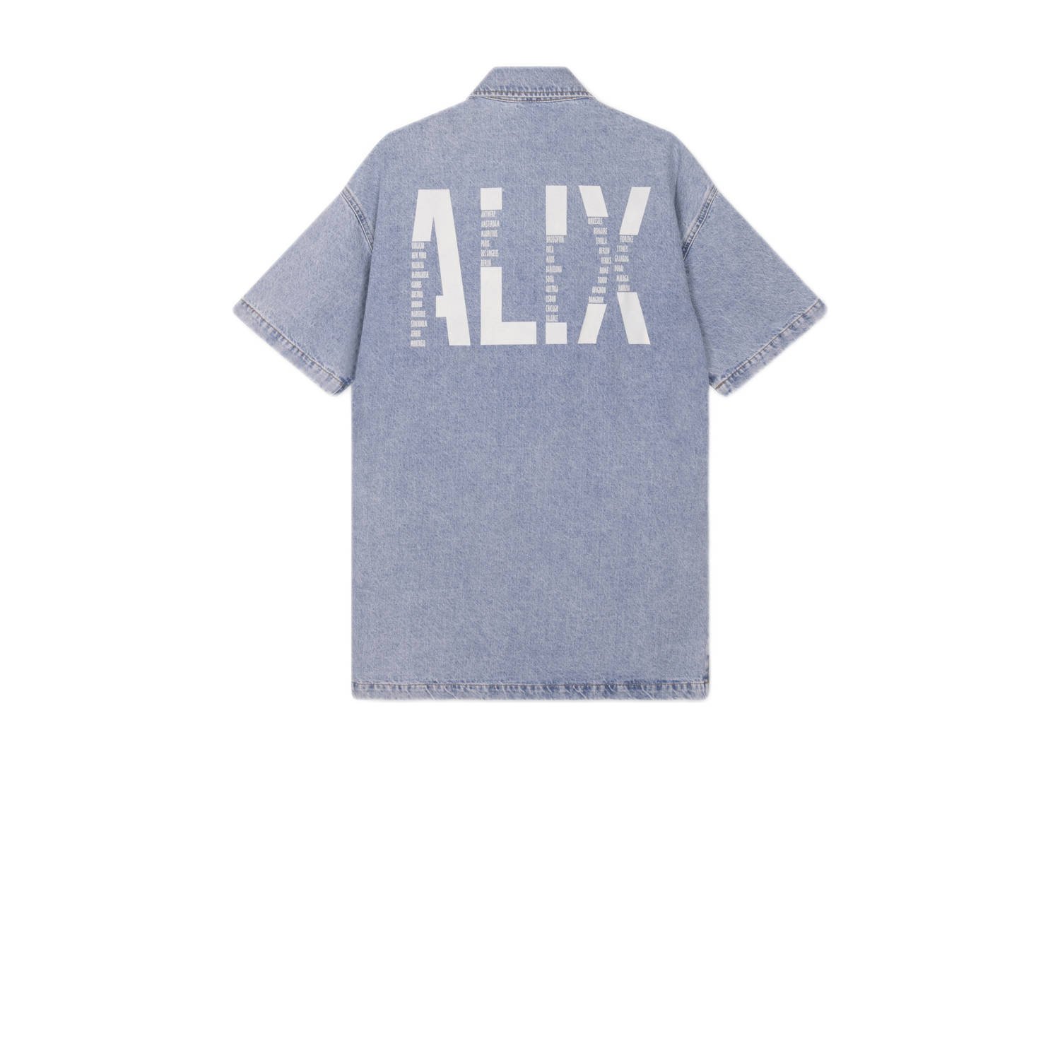 Alix the Label spijkerjurk light blue denim