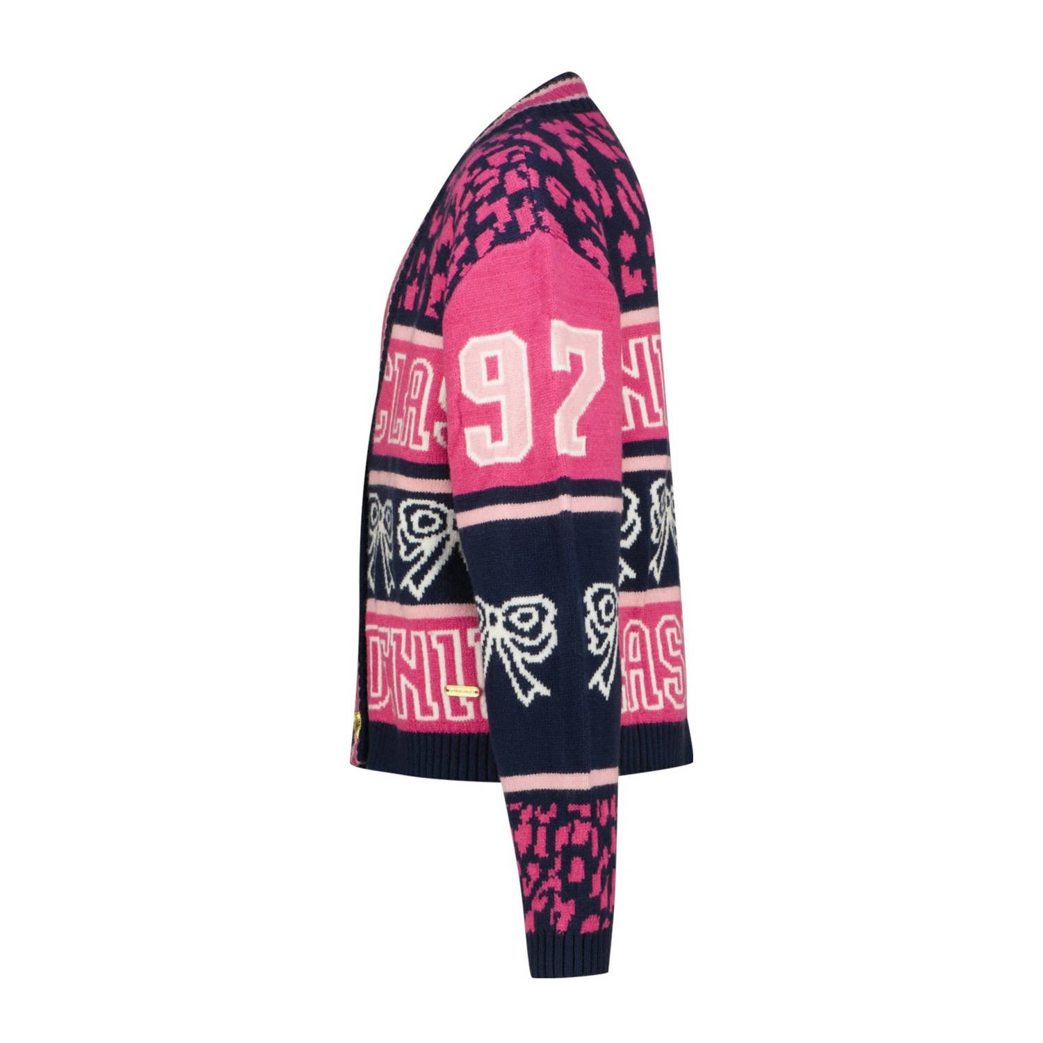 Vingino gebreid vest roze