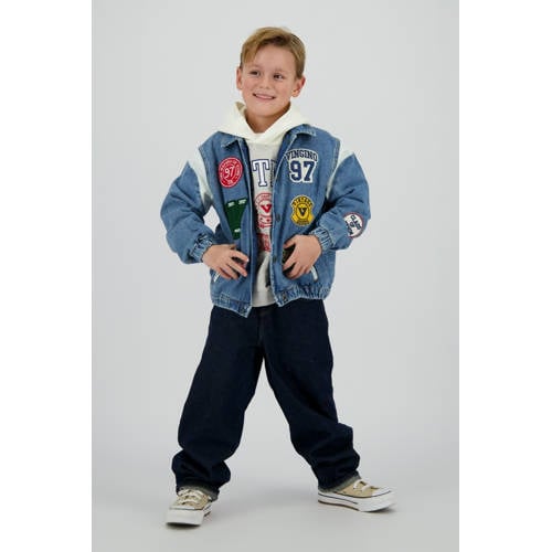 Vingino denim spijkerjas medium blue denim afbeelding