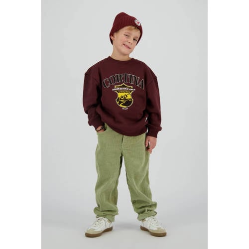 Vingino corduroy loose casual broek zand afbeelding