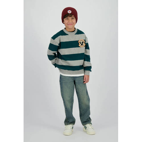 Vingino gestreepte sweater donkergroen afbeelding