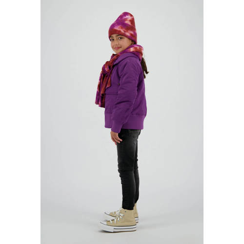 Vingino fijn gebreide muts roze/blauw afbeelding