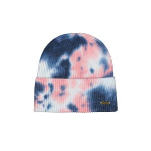 fijn gebreide muts roze/blauw