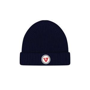 gebreide muts blauw