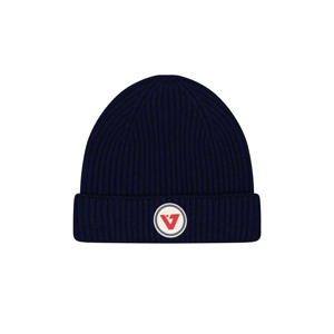 gebreide muts blauw