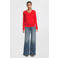Anytime longsleeve V-hals rood