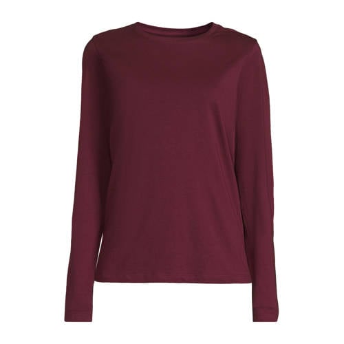 Anytime longsleeve bordeauxrood afbeelding
