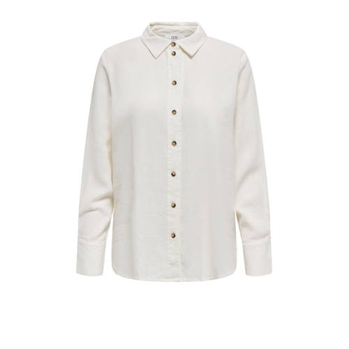 JDY linnen blouse ecru afbeelding