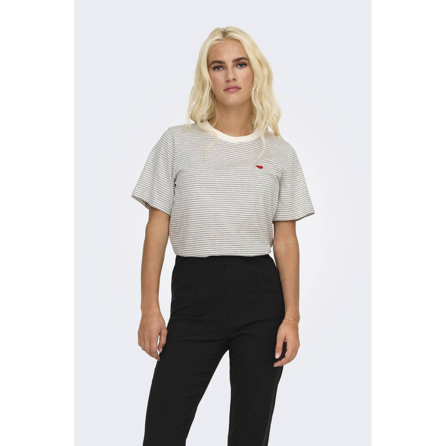 JDY T-shirt gestreept
