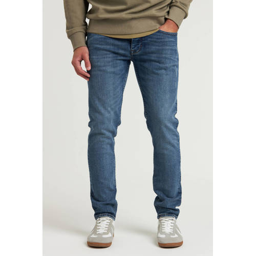 CHASIN' Crown Fin tapered jeans mid blue afbeelding