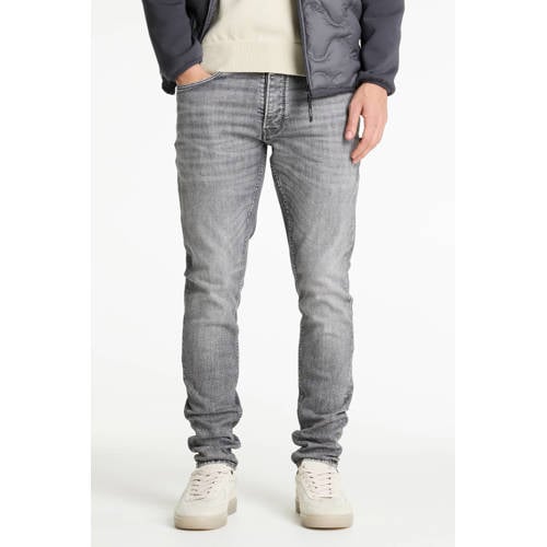 CHASIN' EGO Rush slim fit jeans grey denim afbeelding
