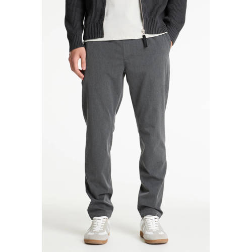 CHASIN' Stone Dual slim casual broek grijs afbeelding