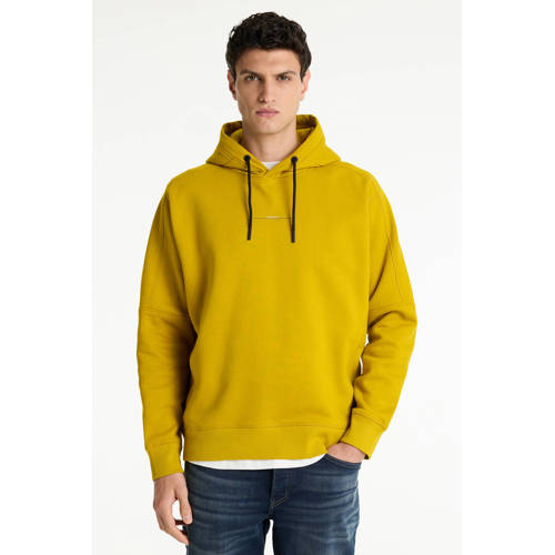 CHASIN' hoodie met backprint geel afbeelding