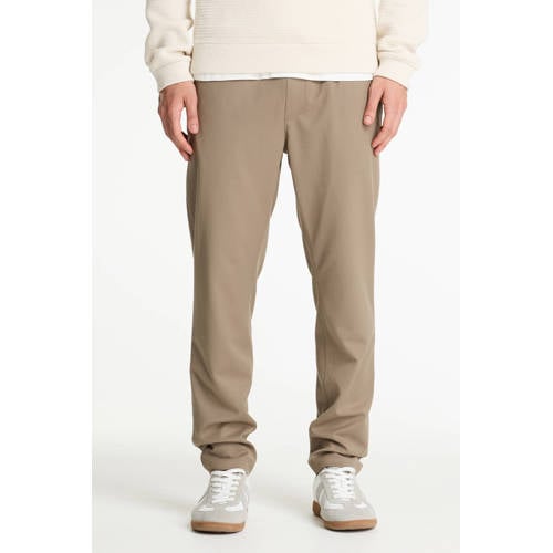 CHASIN' Stone Dual slim casual broek lichtbruin afbeelding