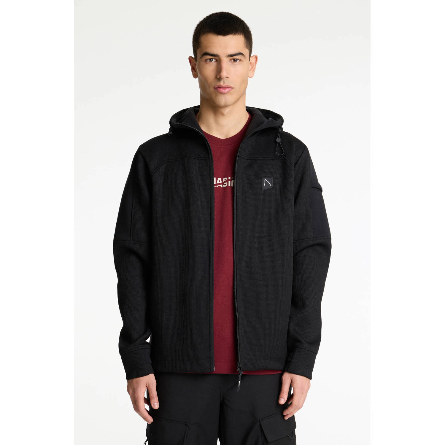 CHASIN' sweatvest zwart