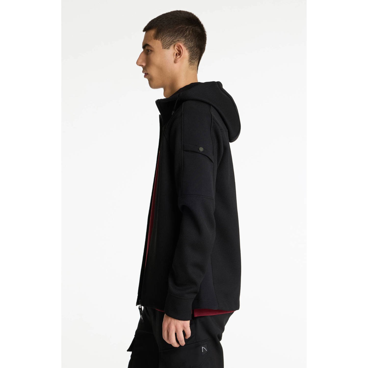 CHASIN' sweatvest zwart