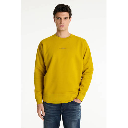 CHASIN' sweater met backprint geel afbeelding