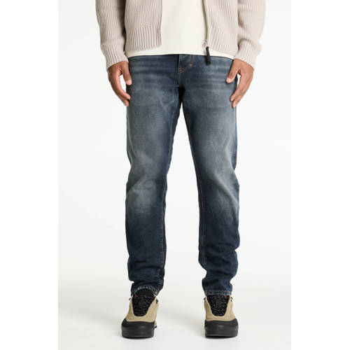 CHASIN' Helyx Peak tapered jeans dark blue tint afbeelding