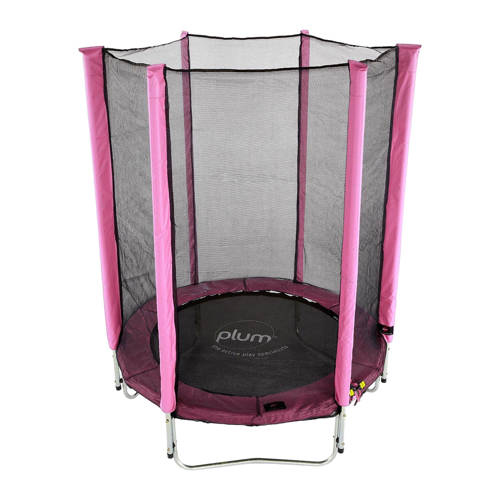 Plum trampoline Junior incl.veiligheidsnet roze 48x56 cm afbeelding