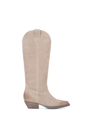 Dana suède cowboylaarzen beige