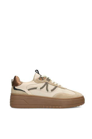 Anemone leren sneakers beige