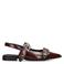 POSH by Poelman Julie slingback loafers donkerrood