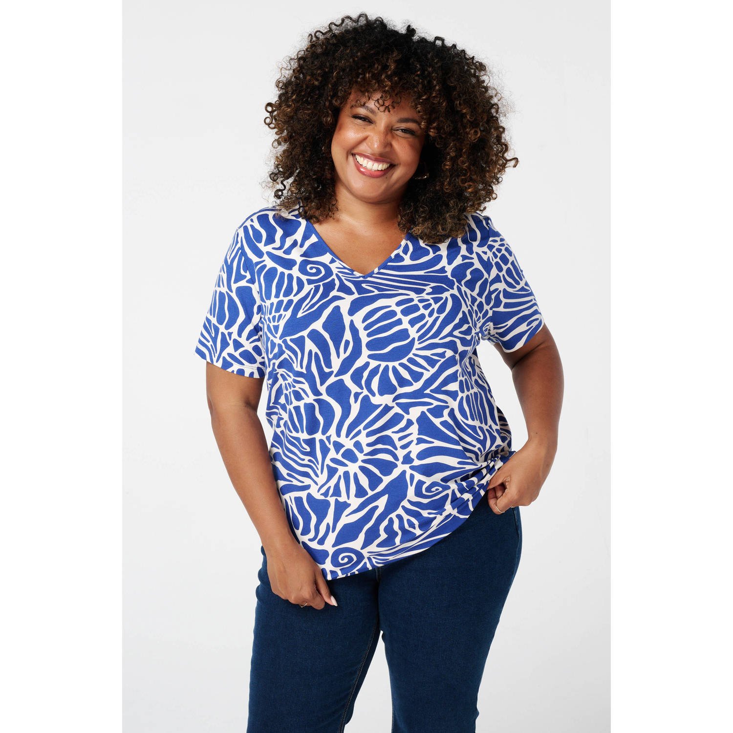 MS Mode top blauw