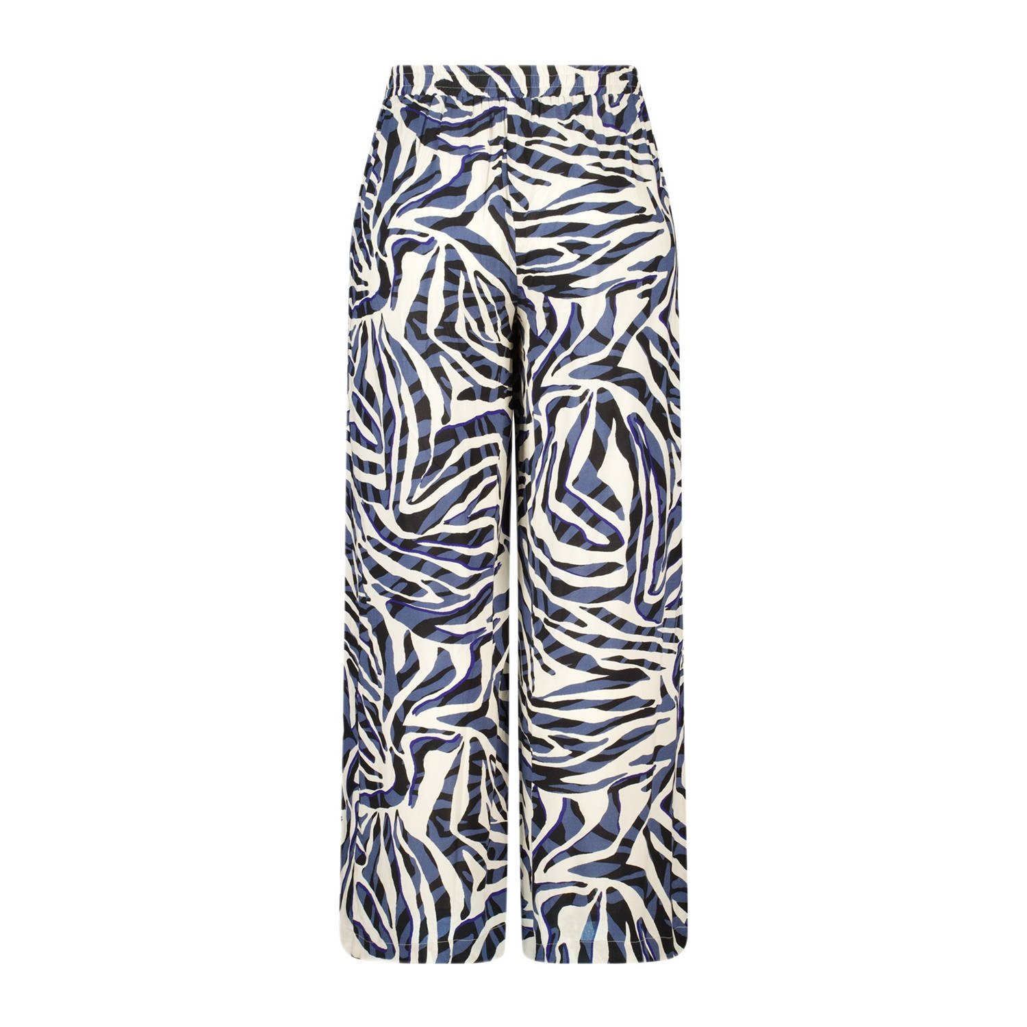 MS Mode wide leg high waist broek blauw