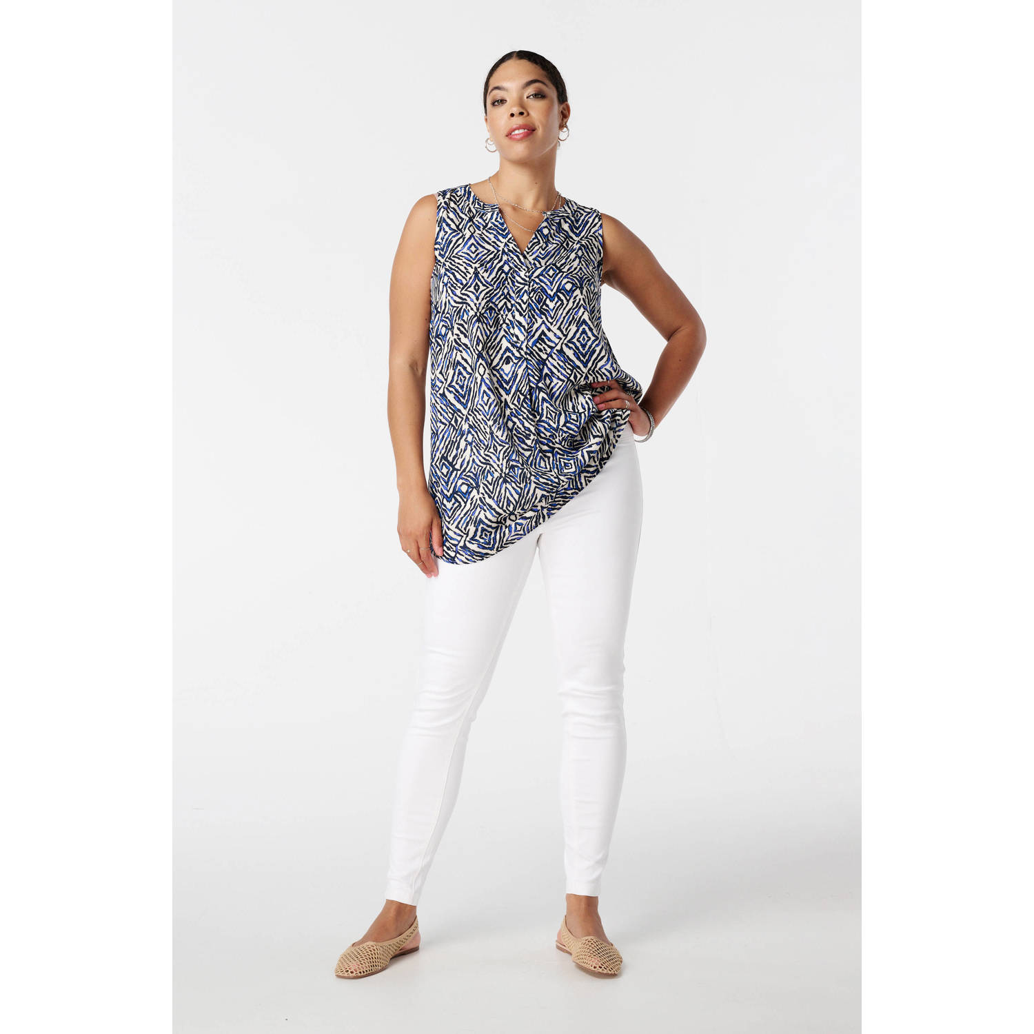 MS Mode top blauw