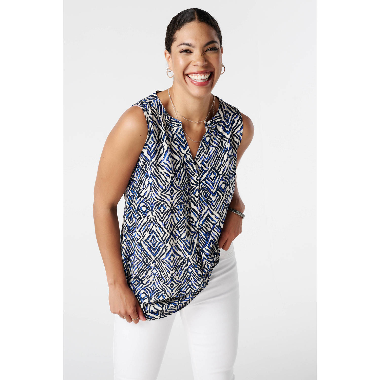 MS Mode top blauw