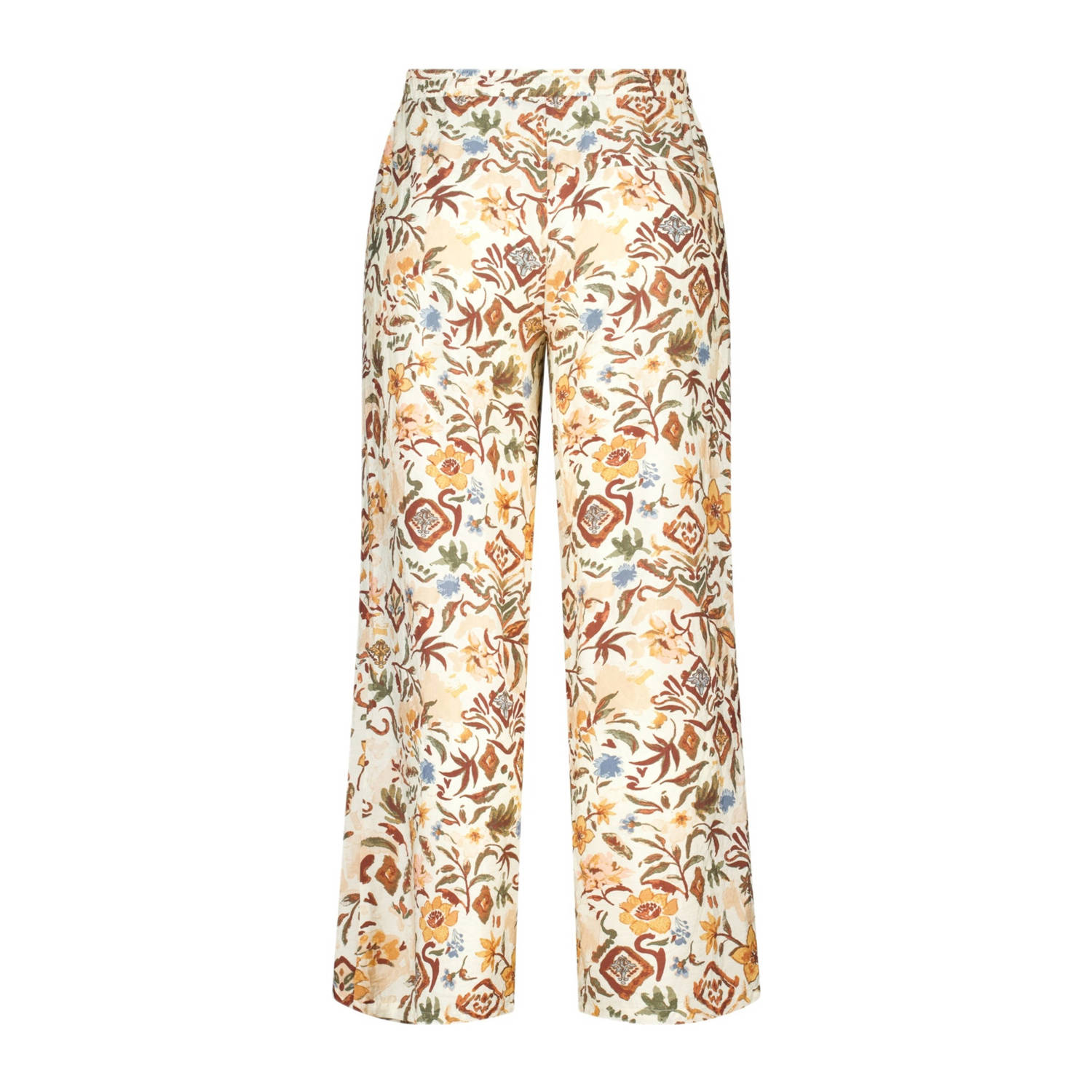 MS Mode straight high waist broek multi