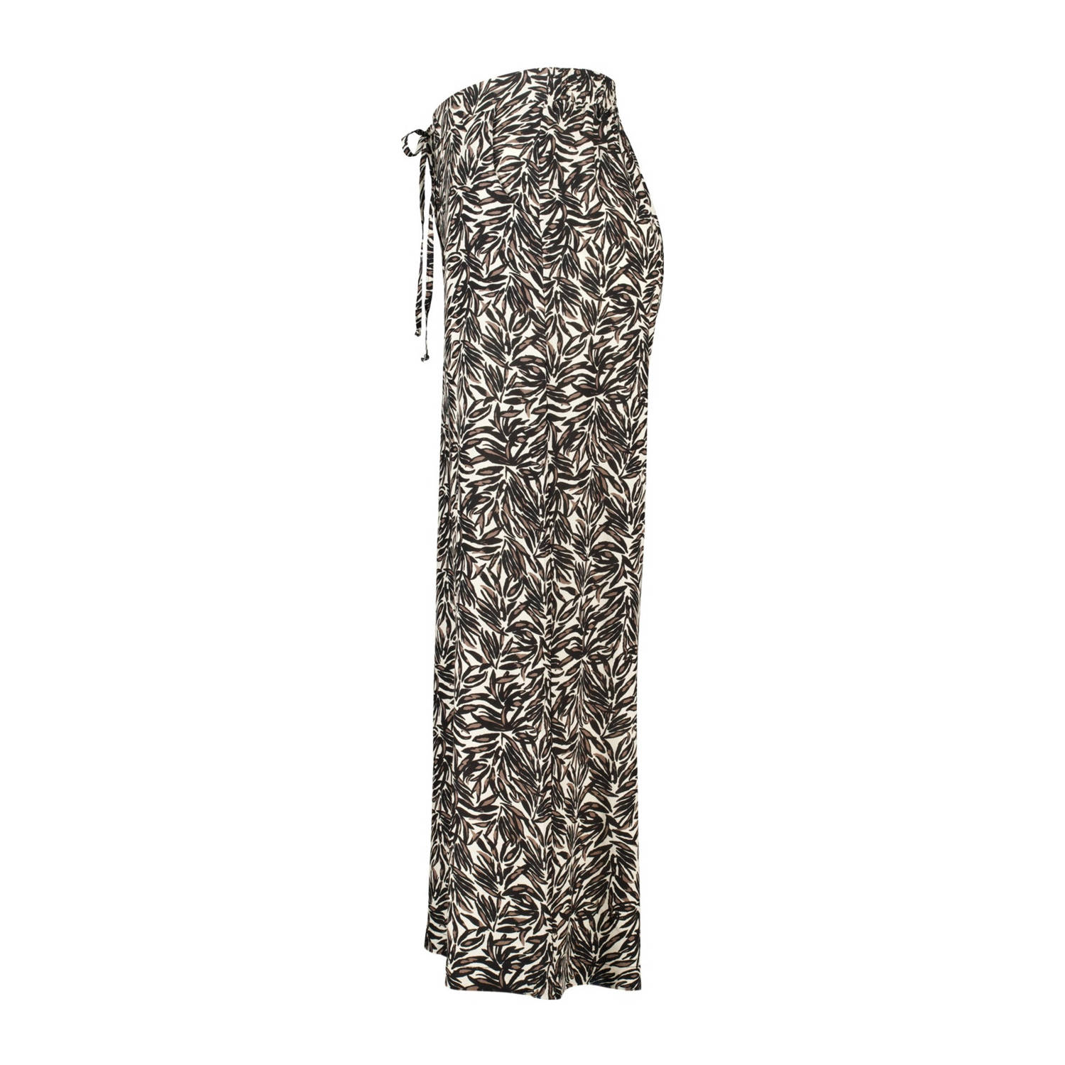 MS Mode wide leg high waist broek bruin