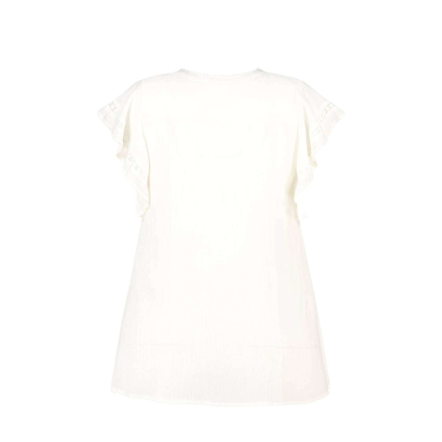 MS Mode blousetop ecru broderie