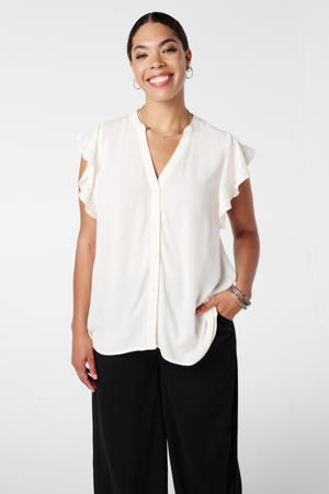 blousetop ecru broderie