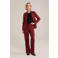 WE Fashion jersey high waist pantalon rood