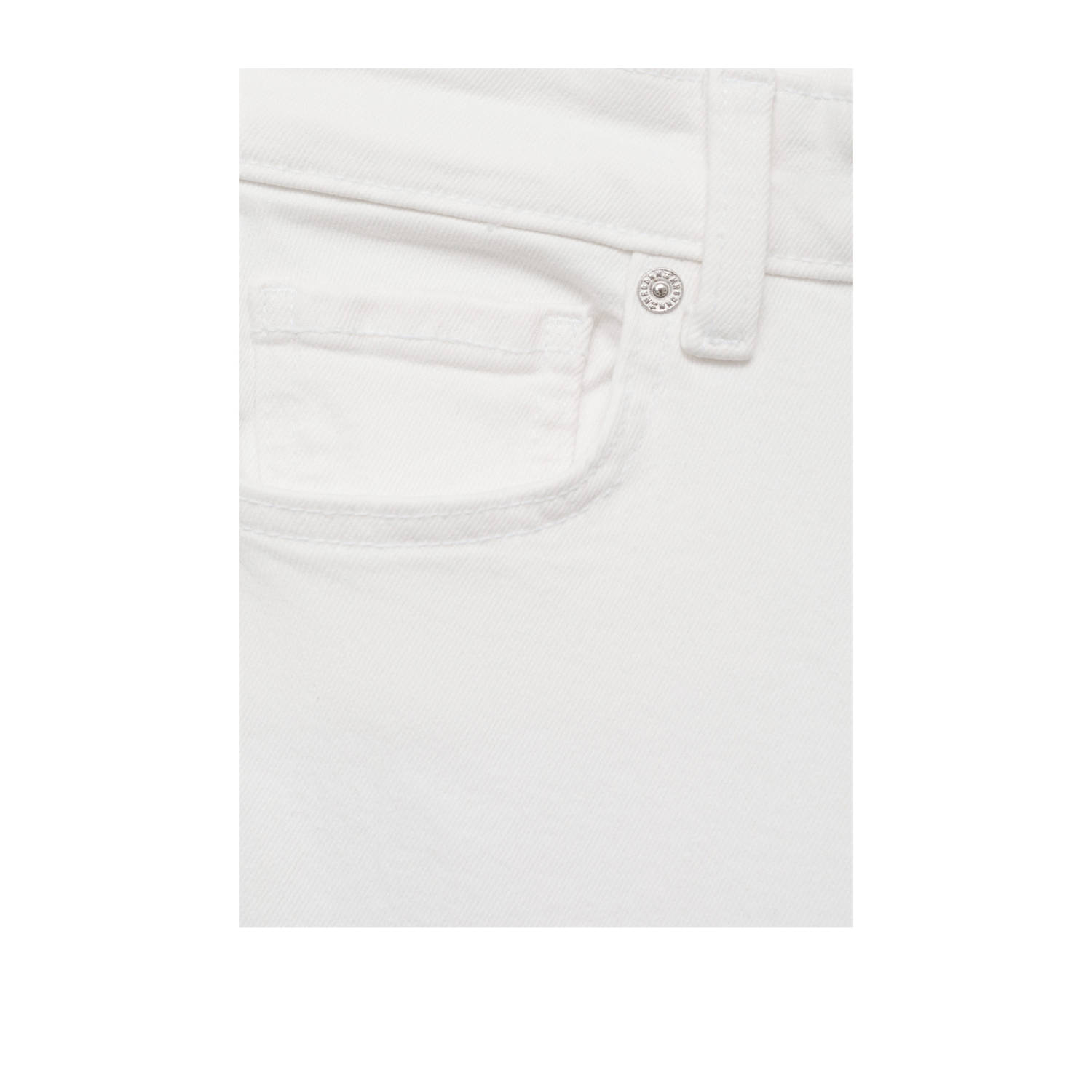 Mango high waist cropped jeans wit
