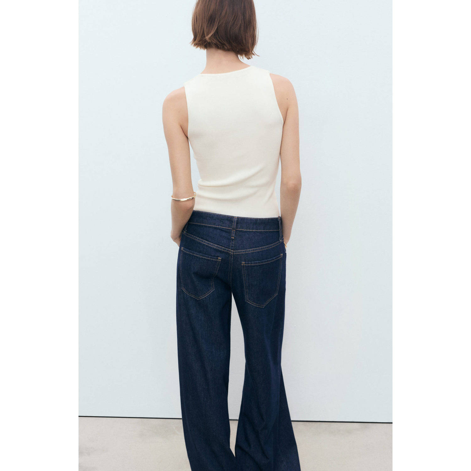 Mango top ecru