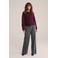 WE Fashion cardigan met wol donkerrood