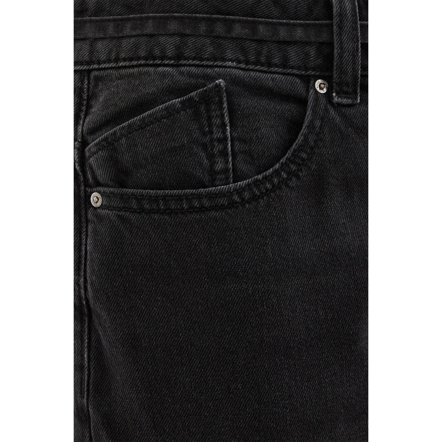 WE Fashion Blue Ridge high waist wide leg jeans zwart