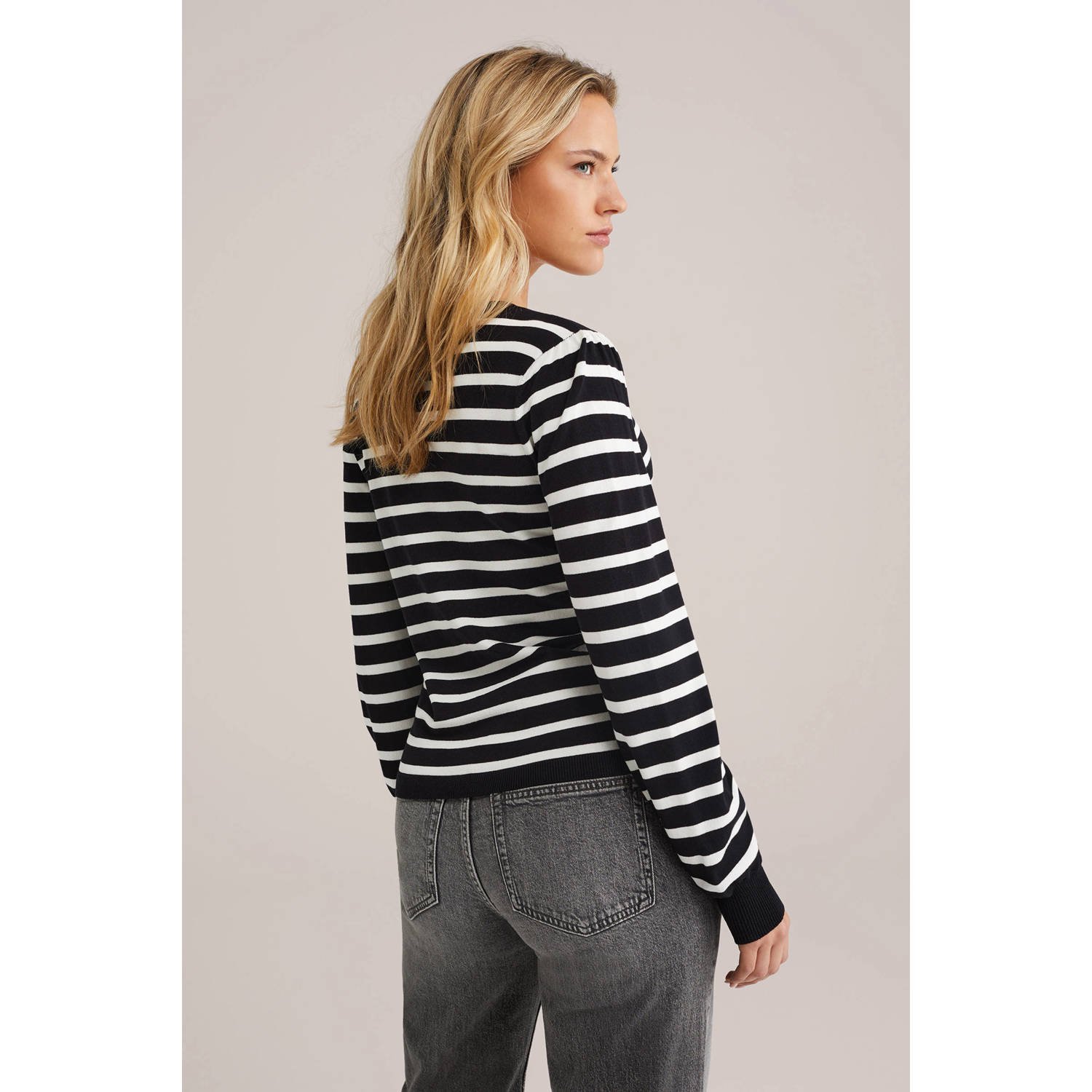 WE Fashion gebreid vest zwart