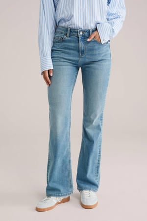 flared jeans light blue denim