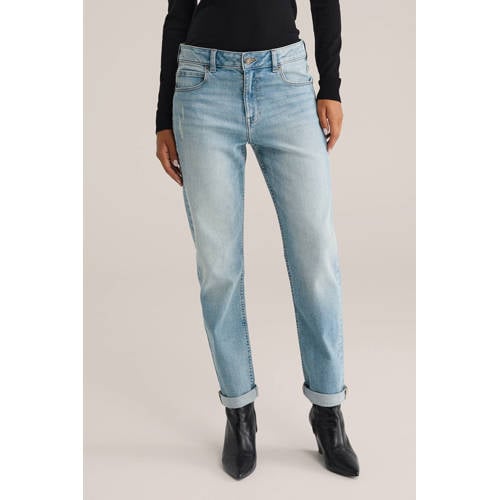 WE Fashion Blue Ridge tapered jeans light blue denim afbeelding