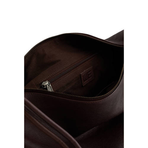 WE STUDIO leren schoudertas aubergine afbeelding