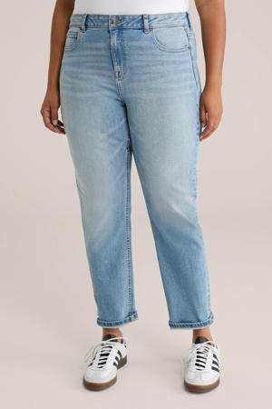 tapered jeans light blue denim